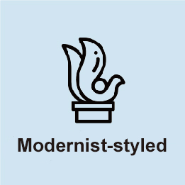 Modernist-styled
